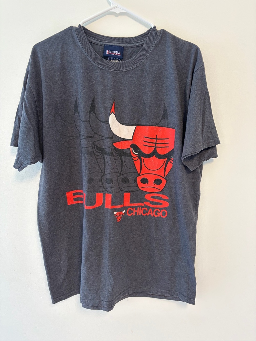 Vintage 90s Chicago Bulls NBA Exclusive Collection Hanes Beefy T-Shirt Large